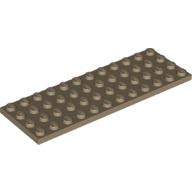 Lego destička 4x12, tmavě béžová (4267849, 6006547, 6114515)